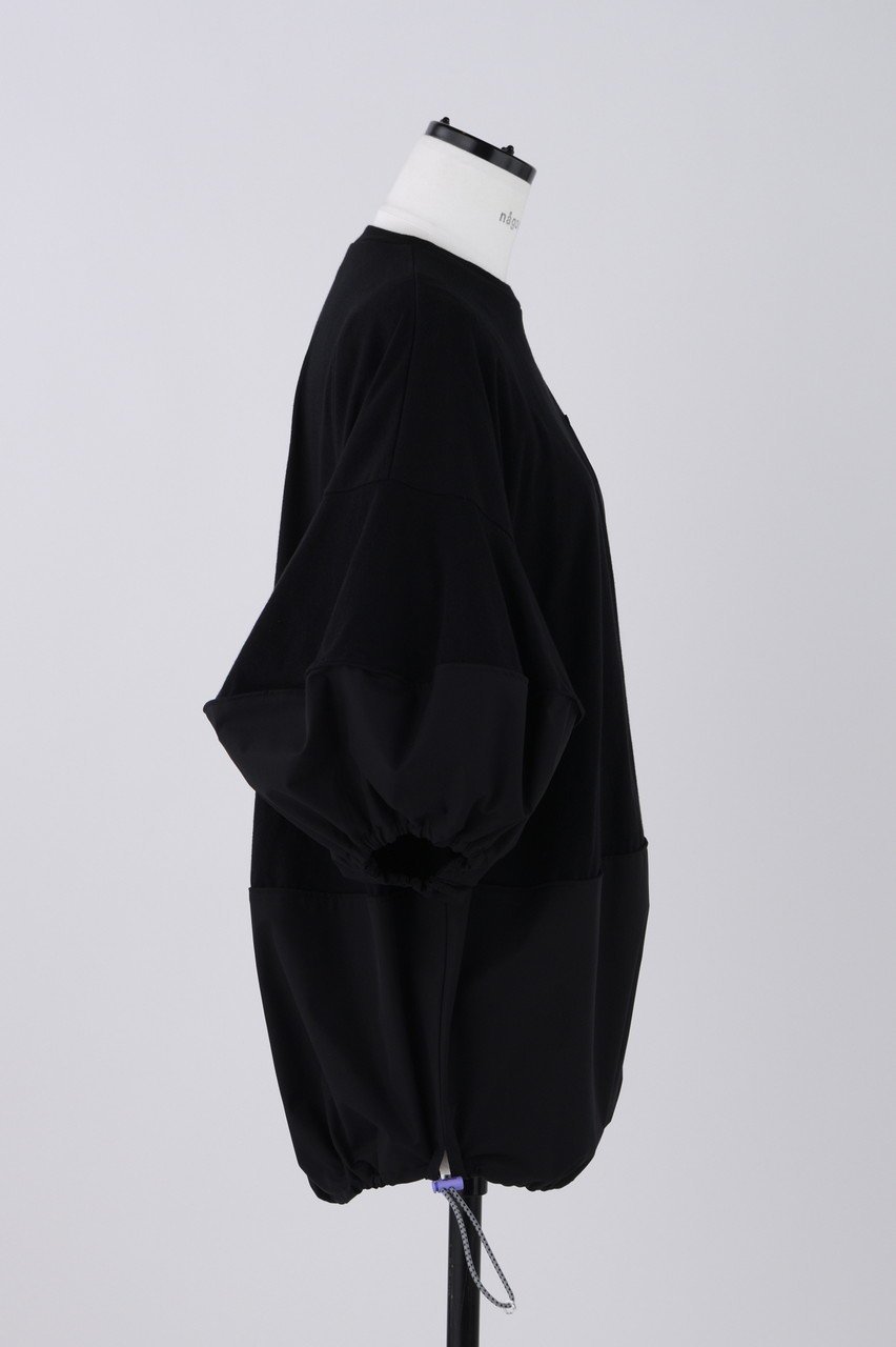 【ナゴンスタンス/nagonstans】のソフト天竺 ドロストバルーン T/SH Tシャツ 人気、トレンドファッション・服の通販 founy(ファニー) 　ファッション　Fashion　レディースファッション　Fashion for Women　トップス・カットソー　Cut & Sew Tops　シャツ・ブラウス・オフィスカジュアル　Elegant Blouses & Button-Ups　ロングTシャツ・Tシャツ　Longline T-Shirts & Tees　カットソー・ベーシックTシャツ　Cut-and-Sewn Tops / Stretch Tees & Basics　コンビ　Combo, Combination Style　ショート　Short, Short Length　スリーブ　Sleeve, Long Sleeve / Short Sleeve　パターン　Pattern, Design Print　other-4|ID: prp329100004928587 ipo3291000000036984374