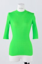 【エンフォルド/ENFOLD】のリブスタンドN/C 5分袖 人気、トレンドファッション・服の通販 founy(ファニー) ファッション Fashion レディースファッション Fashion for Women トップス・カットソー Cut & Sew Tops シャツ・ブラウス・オフィスカジュアル Elegant Blouses & Button-Ups ロングTシャツ・Tシャツ Longline T-Shirts & Tees カットソー・ベーシックTシャツ Cut-and-Sewn Tops / Stretch Tees & Basics ショート Short, Short Length シンプル Simple, Minimal スリーブ Sleeve, Long Sleeve / Short Sleeve ロング Long, Long-Length 夏 Summer thumbnail グリーン|ID: prp329100004928638 ipo3291000000036985021