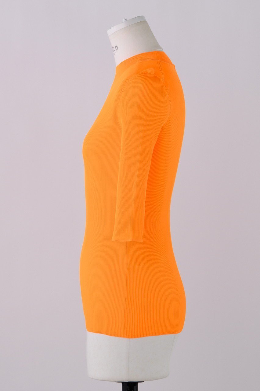 【エンフォルド/ENFOLD】のリブスタンドN/C 5分袖 人気、トレンドファッション・服の通販 founy(ファニー) 　ファッション　Fashion　レディースファッション　Fashion for Women　トップス・カットソー　Cut & Sew Tops　シャツ・ブラウス・オフィスカジュアル　Elegant Blouses & Button-Ups　ロングTシャツ・Tシャツ　Longline T-Shirts & Tees　カットソー・ベーシックTシャツ　Cut-and-Sewn Tops / Stretch Tees & Basics　ショート　Short, Short Length　シンプル　Simple, Minimal　スリーブ　Sleeve, Long Sleeve / Short Sleeve　ロング　Long, Long-Length　夏　Summer　other-2|ID: prp329100004928638 ipo3291000000036985027