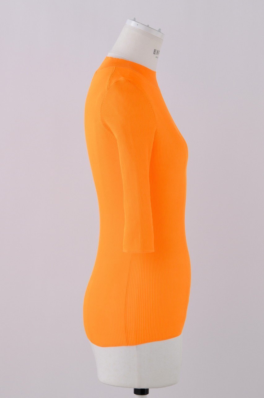 【エンフォルド/ENFOLD】のリブスタンドN/C 5分袖 人気、トレンドファッション・服の通販 founy(ファニー) 　ファッション　Fashion　レディースファッション　Fashion for Women　トップス・カットソー　Cut & Sew Tops　シャツ・ブラウス・オフィスカジュアル　Elegant Blouses & Button-Ups　ロングTシャツ・Tシャツ　Longline T-Shirts & Tees　カットソー・ベーシックTシャツ　Cut-and-Sewn Tops / Stretch Tees & Basics　ショート　Short, Short Length　シンプル　Simple, Minimal　スリーブ　Sleeve, Long Sleeve / Short Sleeve　ロング　Long, Long-Length　夏　Summer　other-4|ID: prp329100004928638 ipo3291000000036985031