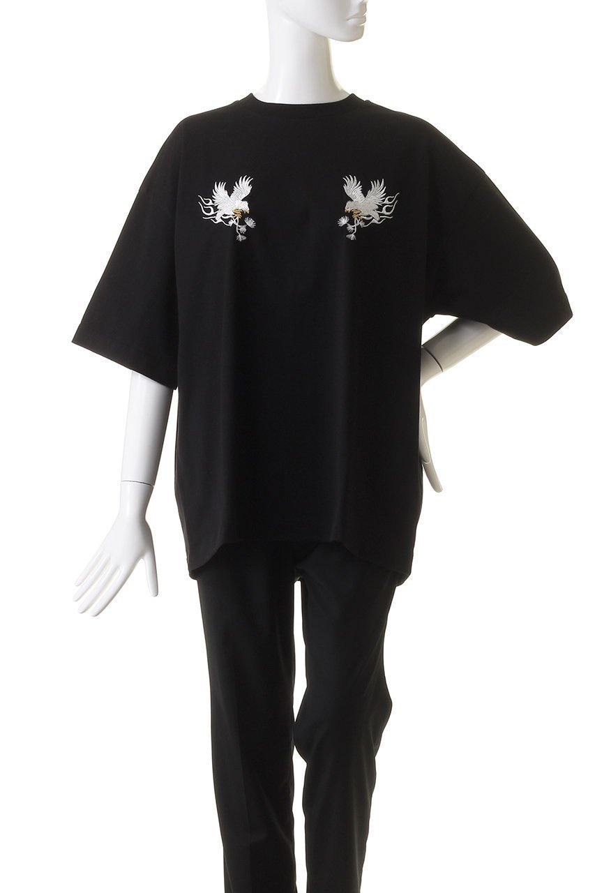 【メゾンスペシャル/MAISON SPECIAL】の【UNISEX】イーグル両面刺しゅうTシャツ 人気、トレンドファッション・服の通販 founy(ファニー) 　ファッション　Fashion　レディースファッション　Fashion for Women　トップス・カットソー　Cut & Sew Tops　シャツ・ブラウス・オフィスカジュアル　Elegant Blouses & Button-Ups　ロングTシャツ・Tシャツ　Longline T-Shirts & Tees　カットソー・ベーシックTシャツ　Cut-and-Sewn Tops / Stretch Tees & Basics　ユニセックス　Unisex, Genderless　ショート　Short, Short Length　シンプル　Simple, Minimal　スリーブ　Sleeve, Long Sleeve / Short Sleeve　フロント　Front, Front Design　ボトム　Bottoms, Lower Wear　モチーフ　Motif, Design Theme　other-2|ID: prp329100004928646 ipo3291000000036985166