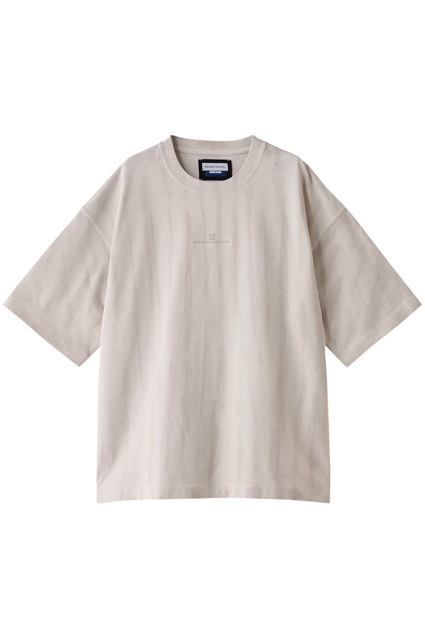 【メゾンスペシャル/MAISON SPECIAL】の【UNISEX】スプレーダイワンポイント刺しゅうTシャツ インテリア・キッズ・メンズ・レディースファッション・服の通販 founy(ファニー) 　ファッション　Fashion　レディースファッション　Fashion for Women　トップス・カットソー　Cut & Sew Tops　シャツ・ブラウス・オフィスカジュアル　Elegant Blouses & Button-Ups　ロングTシャツ・Tシャツ　Longline T-Shirts & Tees　カットソー・ベーシックTシャツ　Cut-and-Sewn Tops / Stretch Tees & Basics　ユニセックス　Unisex, Genderless　ショート　Short, Short Length　スリーブ　Sleeve, Long Sleeve / Short Sleeve　ワンポイント　One Point, Statement Accent　G.BGE(グレーベージュ)|ID: prp329100004928649 ipo3291000000036985176