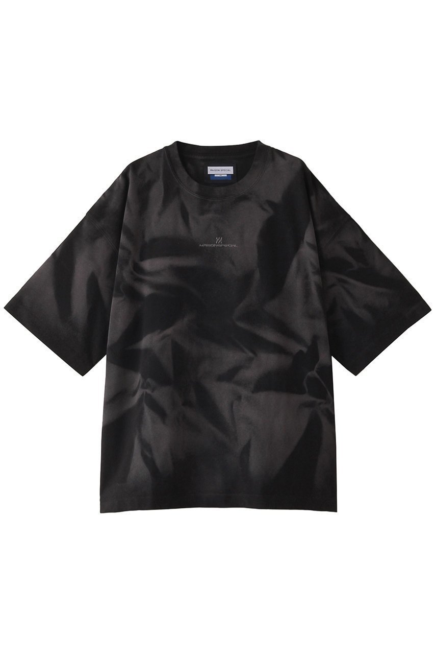 【メゾンスペシャル/MAISON SPECIAL】の【UNISEX】スプレーダイワンポイント刺しゅうTシャツ インテリア・キッズ・メンズ・レディースファッション・服の通販 founy(ファニー) 　ファッション　Fashion　レディースファッション　Fashion for Women　トップス・カットソー　Cut & Sew Tops　シャツ・ブラウス・オフィスカジュアル　Elegant Blouses & Button-Ups　ロングTシャツ・Tシャツ　Longline T-Shirts & Tees　カットソー・ベーシックTシャツ　Cut-and-Sewn Tops / Stretch Tees & Basics　ユニセックス　Unisex, Genderless　ショート　Short, Short Length　スリーブ　Sleeve, Long Sleeve / Short Sleeve　ワンポイント　One Point, Statement Accent　BLK(ブラック)|ID: prp329100004928649 ipo3291000000036985178