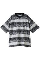 【メゾンスペシャル/MAISON SPECIAL】の【UNISEX】幾何学インレーJQ S/STシャツ 人気、トレンドファッション・服の通販 founy(ファニー) ファッション Fashion レディースファッション Fashion for Women トップス・カットソー Cut & Sew Tops シャツ・ブラウス・オフィスカジュアル Elegant Blouses & Button-Ups ロングTシャツ・Tシャツ Longline T-Shirts & Tees カットソー・ベーシックTシャツ Cut-and-Sewn Tops / Stretch Tees & Basics ユニセックス Unisex, Genderless ショート Short, Short Length スリーブ Sleeve, Long Sleeve / Short Sleeve プリント Print, Printed Pattern エレガント 上品 Elegant thumbnail BLK(ブラック)|ID: prp329100004928652 ipo3291000000036985244