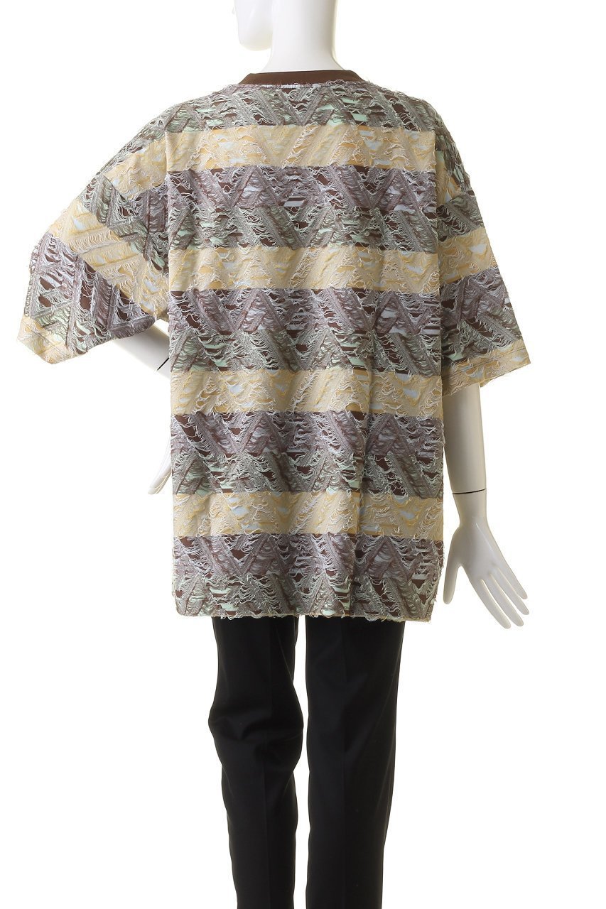 【メゾンスペシャル/MAISON SPECIAL】の【UNISEX】幾何学インレーJQ S/STシャツ 人気、トレンドファッション・服の通販 founy(ファニー) 　ファッション　Fashion　レディースファッション　Fashion for Women　トップス・カットソー　Cut & Sew Tops　シャツ・ブラウス・オフィスカジュアル　Elegant Blouses & Button-Ups　ロングTシャツ・Tシャツ　Longline T-Shirts & Tees　カットソー・ベーシックTシャツ　Cut-and-Sewn Tops / Stretch Tees & Basics　ユニセックス　Unisex, Genderless　ショート　Short, Short Length　スリーブ　Sleeve, Long Sleeve / Short Sleeve　プリント　Print, Printed Pattern　エレガント 上品　Elegant　other-4|ID: prp329100004928652 ipo3291000000036985252