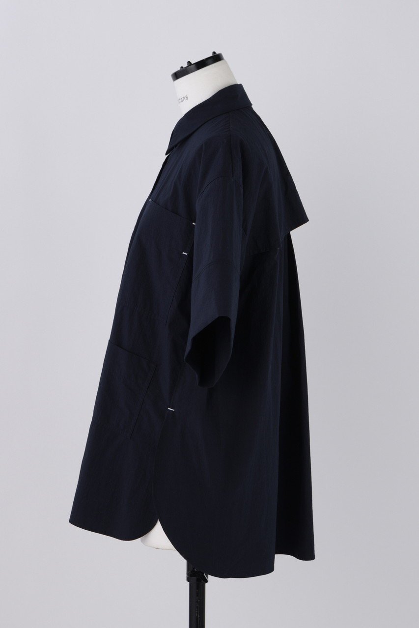 【ナゴンスタンス/nagonstans】のWashedタイプライター サイドスリット SH/シャツ 人気、トレンドファッション・服の通販 founy(ファニー) 　ファッション　Fashion　レディースファッション　Fashion for Women　トップス・カットソー　Cut & Sew Tops　シャツ・ブラウス・オフィスカジュアル　Elegant Blouses & Button-Ups　ロングTシャツ・Tシャツ　Longline T-Shirts & Tees　カットソー・ベーシックTシャツ　Cut-and-Sewn Tops / Stretch Tees & Basics　ショート　Short, Short Length　スリット　Slit, Slit Detail　スリーブ　Sleeve, Long Sleeve / Short Sleeve　タイプライター　Typewriter Fabric, Crisp Cotton　フロント　Front, Front Design　ヨーク　Yoke, Yoke Design　other-2|ID: prp329100004928676 ipo3291000000036985656