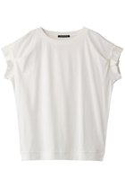 【ミズイロ インド/mizuiro ind】のfrill slv crew neck P/O プルオーバー 人気、トレンドファッション・服の通販 founy(ファニー) ファッション Fashion レディースファッション Fashion for Women トップス・カットソー Cut & Sew Tops シャツ・ブラウス・オフィスカジュアル Elegant Blouses & Button-Ups ロングTシャツ・Tシャツ Longline T-Shirts & Tees カジュアルプルオーバー・ニットトップス Pullovers & Knit Tops / Casual Pullovers カットソー・ベーシックTシャツ Cut-and-Sewn Tops / Stretch Tees & Basics サマー Summer, Summer Style サロペット Overalls, Salopette ショート Short, Short Length スリーブ Sleeve, Long Sleeve / Short Sleeve フェミニン Feminine, Girly フリル Frill, Ruffle 定番 Standard, Basic Item thumbnail off white|ID: prp329100004928682 ipo3291000000036985760