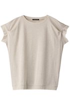 【ミズイロ インド/mizuiro ind】のfrill slv crew neck P/O プルオーバー 人気、トレンドファッション・服の通販 founy(ファニー) ファッション Fashion レディースファッション Fashion for Women トップス・カットソー Cut & Sew Tops シャツ・ブラウス・オフィスカジュアル Elegant Blouses & Button-Ups ロングTシャツ・Tシャツ Longline T-Shirts & Tees カジュアルプルオーバー・ニットトップス Pullovers & Knit Tops / Casual Pullovers カットソー・ベーシックTシャツ Cut-and-Sewn Tops / Stretch Tees & Basics サマー Summer, Summer Style サロペット Overalls, Salopette ショート Short, Short Length スリーブ Sleeve, Long Sleeve / Short Sleeve フェミニン Feminine, Girly フリル Frill, Ruffle 定番 Standard, Basic Item thumbnail kinari|ID: prp329100004928682 ipo3291000000036985762