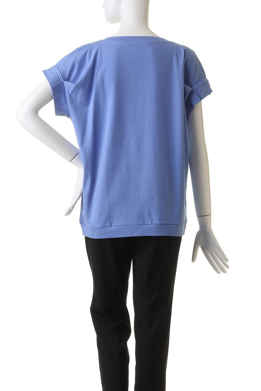 【ミズイロ インド/mizuiro ind】のfrill slv crew neck P/O プルオーバー 人気、トレンドファッション・服の通販 founy(ファニー) 　ファッション　Fashion　レディースファッション　Fashion for Women　トップス・カットソー　Cut & Sew Tops　シャツ・ブラウス・オフィスカジュアル　Elegant Blouses & Button-Ups　ロングTシャツ・Tシャツ　Longline T-Shirts & Tees　カジュアルプルオーバー・ニットトップス　Pullovers & Knit Tops / Casual Pullovers　カットソー・ベーシックTシャツ　Cut-and-Sewn Tops / Stretch Tees & Basics　サマー　Summer, Summer Style　サロペット　Overalls, Salopette　ショート　Short, Short Length　スリーブ　Sleeve, Long Sleeve / Short Sleeve　フェミニン　Feminine, Girly　フリル　Frill, Ruffle　定番　Standard, Basic Item　other-4|ID: prp329100004928682 ipo3291000000036985774