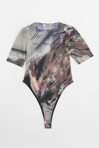 【プランク プロジェクト/PRANK PROJECT】のマルチプリントチュールボディスーツ / Multi Printed Tulle Bodysuit 人気、トレンドファッション・服の通販 founy(ファニー) ファッション Fashion レディースファッション Fashion for Women トップス・カットソー Cut & Sew Tops シャツ・ブラウス・オフィスカジュアル Elegant Blouses & Button-Ups ロングTシャツ・Tシャツ Longline T-Shirts & Tees カットソー・ベーシックTシャツ Cut-and-Sewn Tops / Stretch Tees & Basics グラフィック Graphic, Graphic Design ショート Short, Short Length スリーブ Sleeve, Long Sleeve / Short Sleeve プリント Print, Printed Pattern thumbnail MLT2(マルチカラー2)|ID: prp329100004928703 ipo3291000000036985954