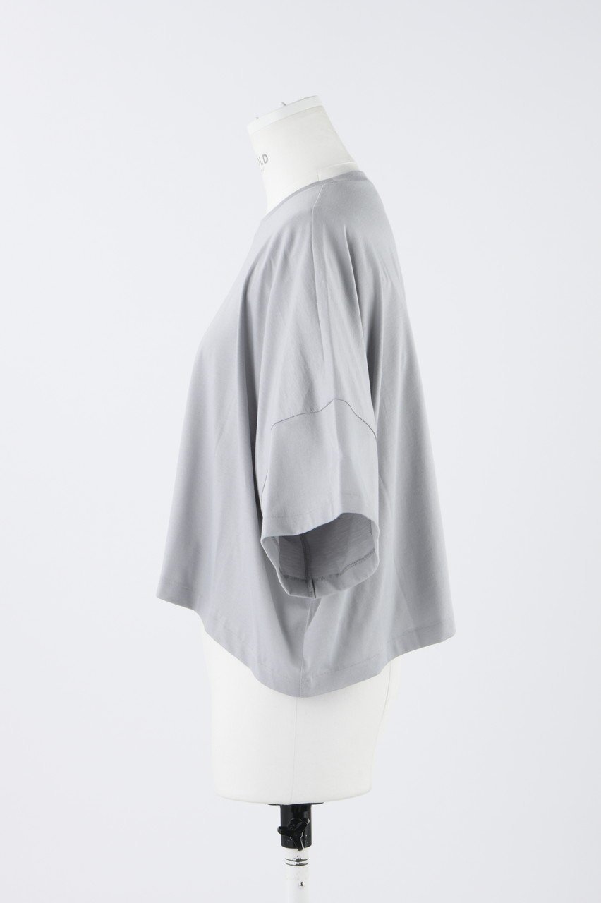 【エンフォルド/ENFOLD】のハイゲージスビン天竺 ワイドクロップド T/SH Tシャツ 人気、トレンドファッション・服の通販 founy(ファニー) 　ファッション　Fashion　レディースファッション　Fashion for Women　トップス・カットソー　Cut & Sew Tops　シャツ・ブラウス・オフィスカジュアル　Elegant Blouses & Button-Ups　ロングTシャツ・Tシャツ　Longline T-Shirts & Tees　カットソー・ベーシックTシャツ　Cut-and-Sewn Tops / Stretch Tees & Basics　クロップド　Cropped, Short Length　ショート　Short, Short Length　スリーブ　Sleeve, Long Sleeve / Short Sleeve　バランス　Balance, Style Balance　ワイド　Wide, Wide Fit　エレガント 上品　Elegant　other-2|ID: prp329100004928720 ipo3291000000036986177