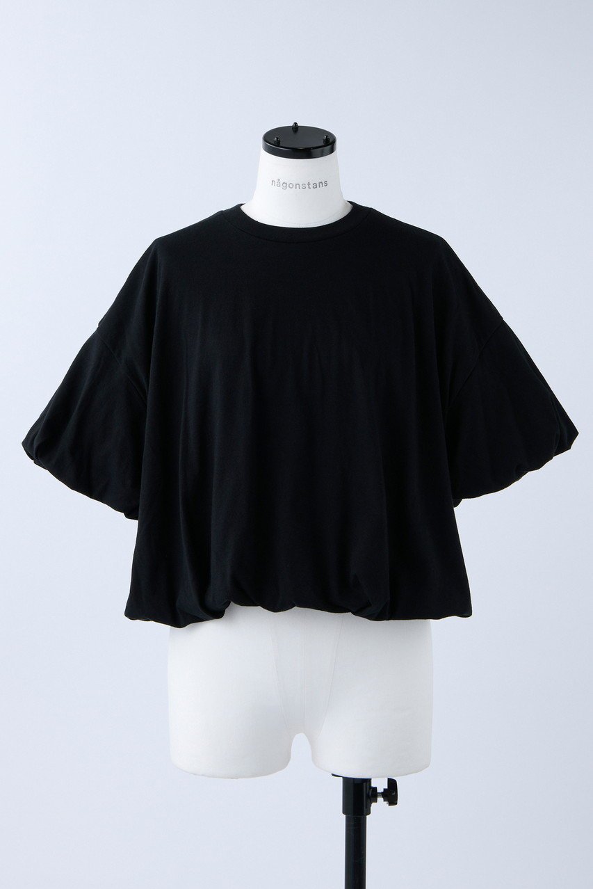 【ナゴンスタンス/nagonstans】のソフト天竺 Tuck Ballon T/SH Tシャツ インテリア・キッズ・メンズ・レディースファッション・服の通販 founy(ファニー) 　ファッション　Fashion　レディースファッション　Fashion for Women　トップス・カットソー　Cut & Sew Tops　シャツ・ブラウス・オフィスカジュアル　Elegant Blouses & Button-Ups　ロングTシャツ・Tシャツ　Longline T-Shirts & Tees　カットソー・ベーシックTシャツ　Cut-and-Sewn Tops / Stretch Tees & Basics　カットソー　Cut and Sewn Top　ショート　Short, Short Length　スリーブ　Sleeve, Long Sleeve / Short Sleeve　バランス　Balance, Style Balance　バルーン　Balloon, Balloon Silhouette　洗える　Machine Washable　Black|ID: prp329100004928748 ipo3291000000036986638