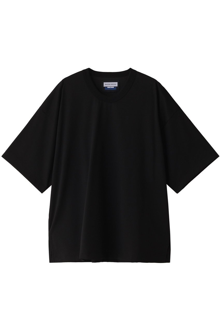 【メゾンスペシャル/MAISON SPECIAL】の【UNISEX】スマッシングS/S Tシャツ インテリア・キッズ・メンズ・レディースファッション・服の通販 founy(ファニー) 　ファッション　Fashion　レディースファッション　Fashion for Women　トップス・カットソー　Cut & Sew Tops　シャツ・ブラウス・オフィスカジュアル　Elegant Blouses & Button-Ups　ロングTシャツ・Tシャツ　Longline T-Shirts & Tees　カットソー・ベーシックTシャツ　Cut-and-Sewn Tops / Stretch Tees & Basics　ユニセックス　Unisex, Genderless　なめらか　Smooth, Silky Texture　インナー　Innerwear　ショート　Short, Short Length　スリーブ　Sleeve, Long Sleeve / Short Sleeve　ベーシック　Basic, Essential　夏　Summer　定番　Standard, Basic Item　S/S・春夏　SS, Spring/Summer, Warm Season　BLK(ブラック)|ID: prp329100004928754 ipo3291000000036986798