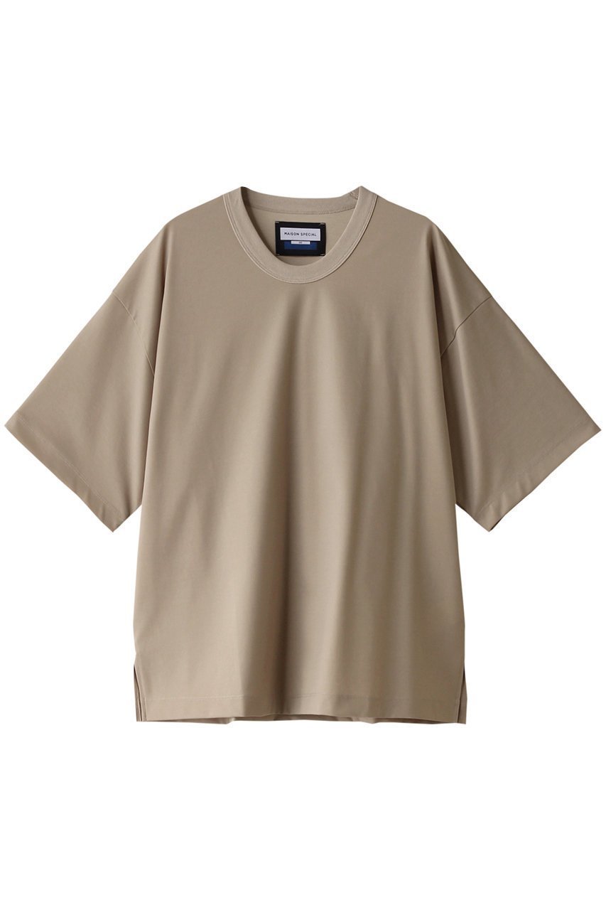 【メゾンスペシャル/MAISON SPECIAL】の【UNISEX】スマッシングS/S Tシャツ インテリア・キッズ・メンズ・レディースファッション・服の通販 founy(ファニー) 　ファッション　Fashion　レディースファッション　Fashion for Women　トップス・カットソー　Cut & Sew Tops　シャツ・ブラウス・オフィスカジュアル　Elegant Blouses & Button-Ups　ロングTシャツ・Tシャツ　Longline T-Shirts & Tees　カットソー・ベーシックTシャツ　Cut-and-Sewn Tops / Stretch Tees & Basics　ユニセックス　Unisex, Genderless　なめらか　Smooth, Silky Texture　インナー　Innerwear　ショート　Short, Short Length　スリーブ　Sleeve, Long Sleeve / Short Sleeve　ベーシック　Basic, Essential　夏　Summer　定番　Standard, Basic Item　S/S・春夏　SS, Spring/Summer, Warm Season　BGE(ベージュ)|ID: prp329100004928754 ipo3291000000036986801