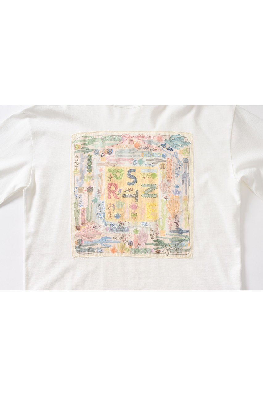 【プリスティン/PRISTINE】のcactus flowerTシャツ 人気、トレンドファッション・服の通販 founy(ファニー) 　ファッション　Fashion　レディースファッション　Fashion for Women　トップス・カットソー　Cut & Sew Tops　シャツ・ブラウス・オフィスカジュアル　Elegant Blouses & Button-Ups　ロングTシャツ・Tシャツ　Longline T-Shirts & Tees　カットソー・ベーシックTシャツ　Cut-and-Sewn Tops / Stretch Tees & Basics　ギャザー　Gathered, Ruffled　スリーブ　Sleeve, Long Sleeve / Short Sleeve　ハンカチ　Handkerchief, Hanky　フラワー　Flower, Floral　ロング　Long, Long-Length　ワイド　Wide, Wide Fit　春　Spring　other-3|ID: prp329100004928800 ipo3291000000036987271