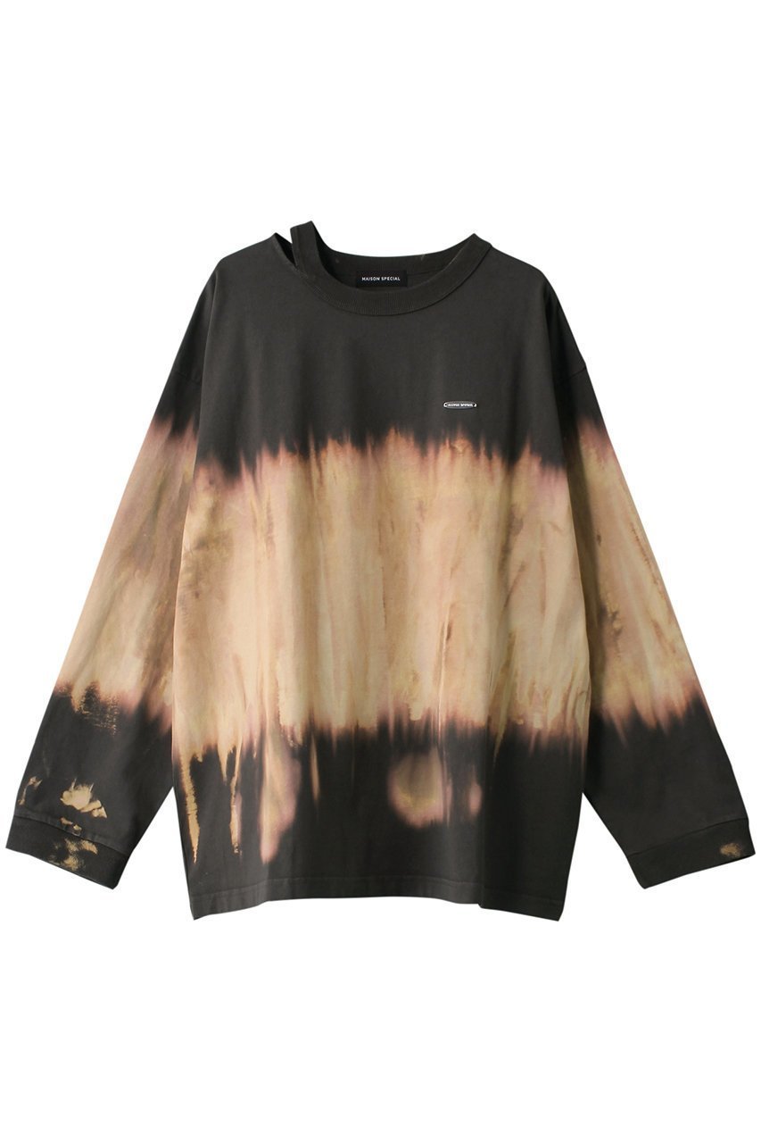 【メゾンスペシャル/MAISON SPECIAL】のTie-dye Oversized T-shirt/タイダイオーバーTEE インテリア・キッズ・メンズ・レディースファッション・服の通販 founy(ファニー) 　ファッション　Fashion　レディースファッション　Fashion for Women　トップス・カットソー　Cut & Sew Tops　シャツ・ブラウス・オフィスカジュアル　Elegant Blouses & Button-Ups　ロングTシャツ・Tシャツ　Longline T-Shirts & Tees　カットソー・ベーシックTシャツ　Cut-and-Sewn Tops / Stretch Tees & Basics　インナー　Innerwear　シンプル　Simple, Minimal　スリット　Slit, Slit Detail　スリーブ　Sleeve, Long Sleeve / Short Sleeve　プレート　Plate, Dish　ロング　Long, Long-Length　C.GRY(チャコールグレー)|ID: prp329100004928845 ipo3291000000036987848
