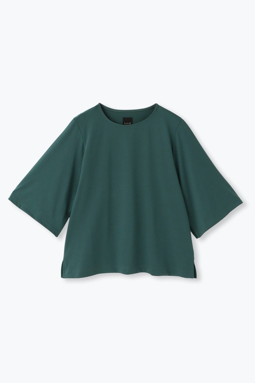 【レリル/lelill】のスリットスリーブTシャツ インテリア・キッズ・メンズ・レディースファッション・服の通販 founy(ファニー) 　ファッション　Fashion　レディースファッション　Fashion for Women　トップス・カットソー　Cut & Sew Tops　シャツ・ブラウス・オフィスカジュアル　Elegant Blouses & Button-Ups　ロングTシャツ・Tシャツ　Longline T-Shirts & Tees　カットソー・ベーシックTシャツ　Cut-and-Sewn Tops / Stretch Tees & Basics　ショート　Short, Short Length　スリット　Slit, Slit Detail　スリーブ　Sleeve, Long Sleeve / Short Sleeve　フレア　Flare, Flared　人気　Popular, Best Seller　定番　Standard, Basic Item　グリーン|ID: prp329100004928877 ipo3291000000036988266