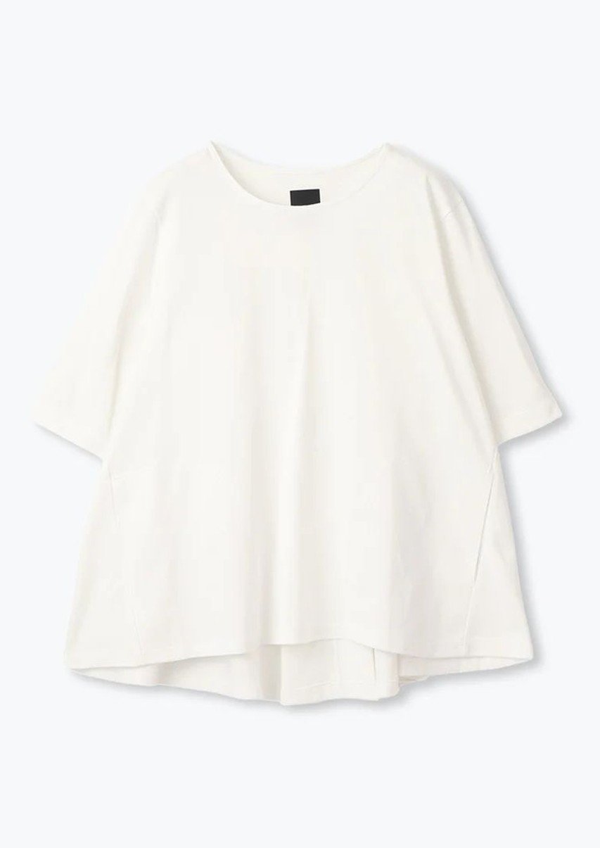 【レリル/lelill】のハイテク タックフレアーTシャツ インテリア・キッズ・メンズ・レディースファッション・服の通販 founy(ファニー) 　ファッション　Fashion　レディースファッション　Fashion for Women　トップス・カットソー　Cut & Sew Tops　シャツ・ブラウス・オフィスカジュアル　Elegant Blouses & Button-Ups　ロングTシャツ・Tシャツ　Longline T-Shirts & Tees　カットソー・ベーシックTシャツ　Cut-and-Sewn Tops / Stretch Tees & Basics　おすすめ　Recommended / Our Picks　ショート　Short, Short Length　スリーブ　Sleeve, Long Sleeve / Short Sleeve　フレア　Flare, Flared　人気　Popular, Best Seller　定番　Standard, Basic Item　オフホワイト|ID: prp329100004928878 ipo3291000000036988284