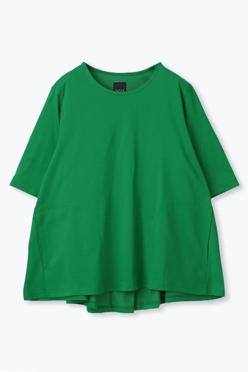 【レリル/lelill】のハイテク タックフレアーTシャツ インテリア・キッズ・メンズ・レディースファッション・服の通販 founy(ファニー) 　ファッション　Fashion　レディースファッション　Fashion for Women　トップス・カットソー　Cut & Sew Tops　シャツ・ブラウス・オフィスカジュアル　Elegant Blouses & Button-Ups　ロングTシャツ・Tシャツ　Longline T-Shirts & Tees　カットソー・ベーシックTシャツ　Cut-and-Sewn Tops / Stretch Tees & Basics　おすすめ　Recommended / Our Picks　ショート　Short, Short Length　スリーブ　Sleeve, Long Sleeve / Short Sleeve　フレア　Flare, Flared　人気　Popular, Best Seller　定番　Standard, Basic Item　グリーン|ID: prp329100004928878 ipo3291000000036988286