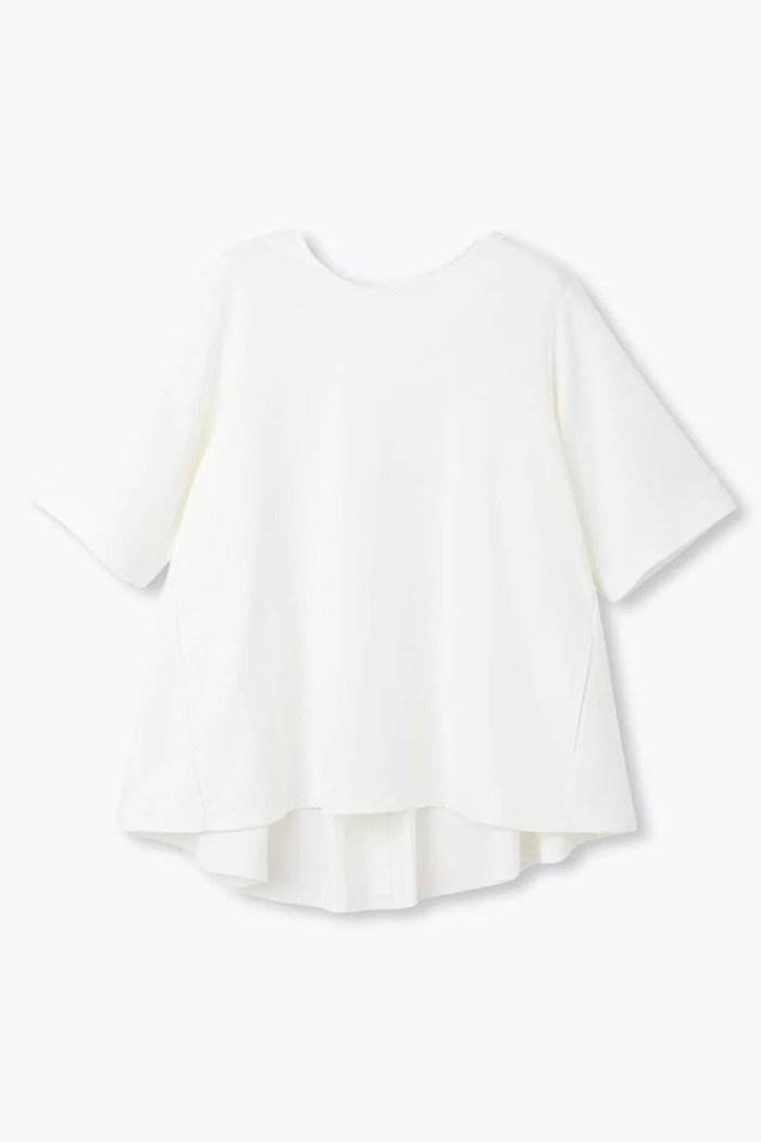 【レリル/lelill】のタックフレアーTシャツ インテリア・キッズ・メンズ・レディースファッション・服の通販 founy(ファウニー) https://founy.com/ ファッション Fashion レディースファッション Fashion for Women トップス・カットソー Cut & Sew Tops シャツ・ブラウス・オフィスカジュアル Elegant Blouses & Button-Ups ロングTシャツ・Tシャツ Longline T-Shirts & Tees カットソー・ベーシックTシャツ Cut-and-Sewn Tops / Stretch Tees & Basics なめらか Smooth, Silky Texture ショート Short, Short Length スリーブ Sleeve, Long Sleeve / Short Sleeve ポケット Pocket, Pocket Detail 人気 Popular, Best Seller 夏 Summer |ID: prp329100004928879 ipo3291000000036988306