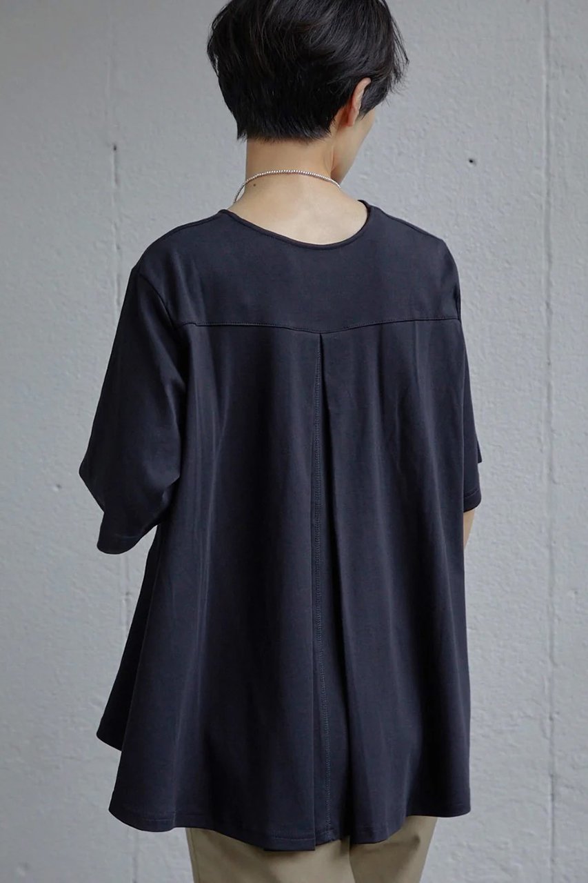 【レリル/lelill】のタックフレアーTシャツ 人気、トレンドファッション・服の通販 founy(ファニー) 　ファッション　Fashion　レディースファッション　Fashion for Women　トップス・カットソー　Cut & Sew Tops　シャツ・ブラウス・オフィスカジュアル　Elegant Blouses & Button-Ups　ロングTシャツ・Tシャツ　Longline T-Shirts & Tees　カットソー・ベーシックTシャツ　Cut-and-Sewn Tops / Stretch Tees & Basics　なめらか　Smooth, Silky Texture　ショート　Short, Short Length　スリーブ　Sleeve, Long Sleeve / Short Sleeve　ポケット　Pocket, Pocket Detail　人気　Popular, Best Seller　夏　Summer　other-6|ID: prp329100004928879 ipo3291000000036988320