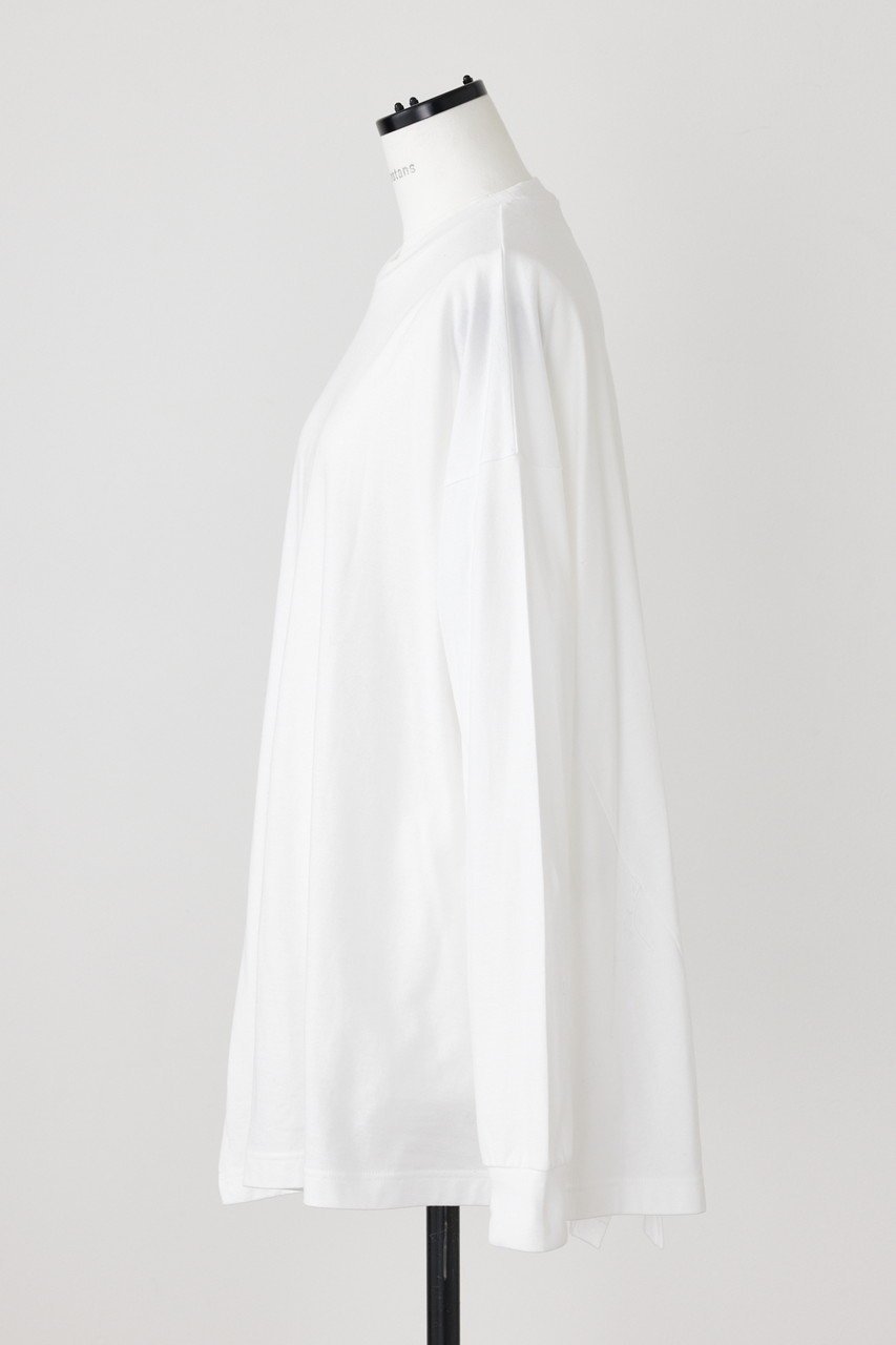 【ナゴンスタンス/nagonstans】のCO天竺 アシンメトリーロンT 人気、トレンドファッション・服の通販 founy(ファニー) 　ファッション　Fashion　レディースファッション　Fashion for Women　トップス・カットソー　Cut & Sew Tops　シャツ・ブラウス・オフィスカジュアル　Elegant Blouses & Button-Ups　ロングTシャツ・Tシャツ　Longline T-Shirts & Tees　カットソー・ベーシックTシャツ　Cut-and-Sewn Tops / Stretch Tees & Basics　アシンメトリー　Asymmetrical Style　カーディガン　Cardigan, Knitwear　スリーブ　Sleeve, Long Sleeve / Short Sleeve　ベスト　Vest, Waistcoat　ルーズ　Loose, Oversized　ロング　Long, Long-Length　other-2|ID: prp329100004928888 ipo3291000000036988443