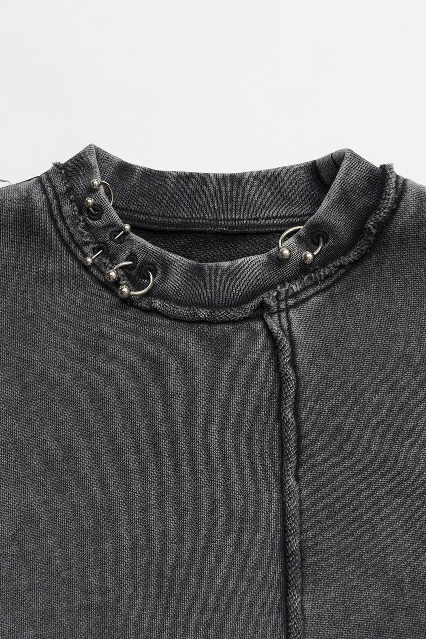 【プランク プロジェクト/PRANK PROJECT】のピグメントピアッシングスウェットトップ / Pigment Pierced Sweat Top 人気、トレンドファッション・服の通販 founy(ファニー) 　ファッション　Fashion　レディースファッション　Fashion for Women　トップス・カットソー　Cut & Sew Tops　シャツ・ブラウス・オフィスカジュアル　Elegant Blouses & Button-Ups　レディースパーカー・カジュアルフーディー　Casual Hoodies & Sweatshirts　ロングTシャツ・Tシャツ　Longline T-Shirts & Tees　スウェット・クルーネックトップス　Sweatshirts & Crewnecks / Relaxed Fit Sweat Tops　カットソー・ベーシックTシャツ　Cut-and-Sewn Tops / Stretch Tees & Basics　セットアップ　Set-Up, Coordinated Outfit　other-5|ID: prp329100004928890 ipo3291000000036988460