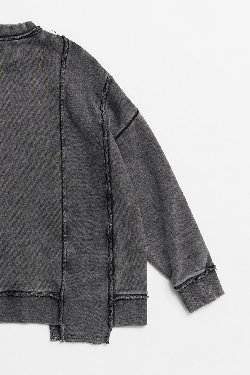 【プランク プロジェクト/PRANK PROJECT】のピグメントピアッシングスウェットトップ / Pigment Pierced Sweat Top 人気、トレンドファッション・服の通販 founy(ファニー) 　ファッション　Fashion　レディースファッション　Fashion for Women　トップス・カットソー　Cut & Sew Tops　シャツ・ブラウス・オフィスカジュアル　Elegant Blouses & Button-Ups　レディースパーカー・カジュアルフーディー　Casual Hoodies & Sweatshirts　ロングTシャツ・Tシャツ　Longline T-Shirts & Tees　スウェット・クルーネックトップス　Sweatshirts & Crewnecks / Relaxed Fit Sweat Tops　カットソー・ベーシックTシャツ　Cut-and-Sewn Tops / Stretch Tees & Basics　セットアップ　Set-Up, Coordinated Outfit　other-8|ID: prp329100004928890 ipo3291000000036988466