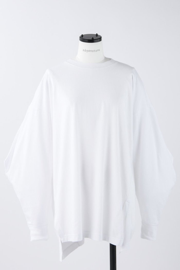 【ナゴンスタンス/nagonstans】のソフト天竺 Triangle Sleeve ロンT インテリア・キッズ・メンズ・レディースファッション・服の通販 founy(ファウニー) https://founy.com/ ファッション Fashion レディースファッション Fashion for Women トップス・カットソー Cut & Sew Tops シャツ・ブラウス・オフィスカジュアル Elegant Blouses & Button-Ups ロングTシャツ・Tシャツ Longline T-Shirts & Tees カットソー・ベーシックTシャツ Cut-and-Sewn Tops / Stretch Tees & Basics アシンメトリー Asymmetrical Style スリーブ Sleeve, Long Sleeve / Short Sleeve パターン Pattern, Design Print ベスト Vest, Waistcoat ベーシック Basic, Essential ルーズ Loose, Oversized ロング Long, Long-Length |ID: prp329100004928892 ipo3291000000036988468