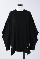 【ナゴンスタンス/nagonstans】のソフト天竺 Triangle Sleeve ロンT 人気、トレンドファッション・服の通販 founy(ファニー) ファッション Fashion レディースファッション Fashion for Women トップス・カットソー Cut & Sew Tops シャツ・ブラウス・オフィスカジュアル Elegant Blouses & Button-Ups ロングTシャツ・Tシャツ Longline T-Shirts & Tees カットソー・ベーシックTシャツ Cut-and-Sewn Tops / Stretch Tees & Basics アシンメトリー Asymmetrical Style スリーブ Sleeve, Long Sleeve / Short Sleeve パターン Pattern, Design Print ベスト Vest, Waistcoat ベーシック Basic, Essential ルーズ Loose, Oversized ロング Long, Long-Length thumbnail Black|ID: prp329100004928892 ipo3291000000036988472