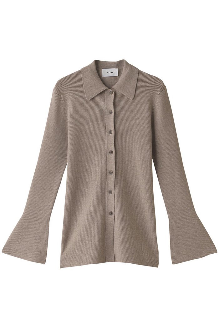【クラネ/CLANE】のCOLLAR RIB CARDIGAN/カーディガン インテリア・キッズ・メンズ・レディースファッション・服の通販 founy(ファニー) https://founy.com/ ファッション Fashion レディースファッション Fashion for Women トップス・カットソー Cut & Sew Tops カーディガン・羽織り Layered Style Cardigans シャツ・ブラウス・オフィスカジュアル Elegant Blouses & Button-Ups ロングTシャツ・Tシャツ Longline T-Shirts & Tees カットソー・ベーシックTシャツ Cut-and-Sewn Tops / Stretch Tees & Basics カーディガン Cardigan, Knitwear シンプル Simple, Minimal フィット Fit, Slim Fit フレア Flare, Flared |ID: prp329100004928935 ipo3291000000036989059