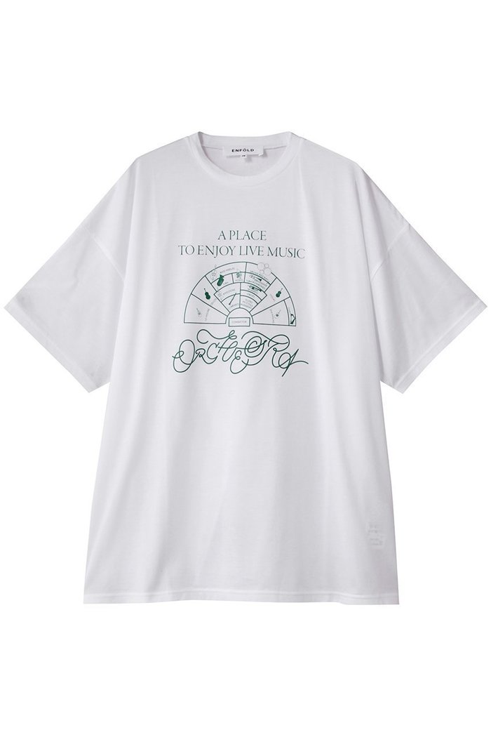 【エンフォルド/ENFOLD】のORCHESTRA T-SHIRT/Tシャツ インテリア・キッズ・メンズ・レディースファッション・服の通販 founy(ファウニー) https://founy.com/ ファッション Fashion レディースファッション Fashion for Women トップス・カットソー Cut & Sew Tops シャツ・ブラウス・オフィスカジュアル Elegant Blouses & Button-Ups ロングTシャツ・Tシャツ Longline T-Shirts & Tees カットソー・ベーシックTシャツ Cut-and-Sewn Tops / Stretch Tees & Basics ショート Short, Short Length スリーブ Sleeve, Long Sleeve / Short Sleeve フロント Front, Front Design プリント Print, Printed Pattern ワイド Wide, Wide Fit 今季 This Season, Current Season |ID: prp329100004929020 ipo3291000000036990238