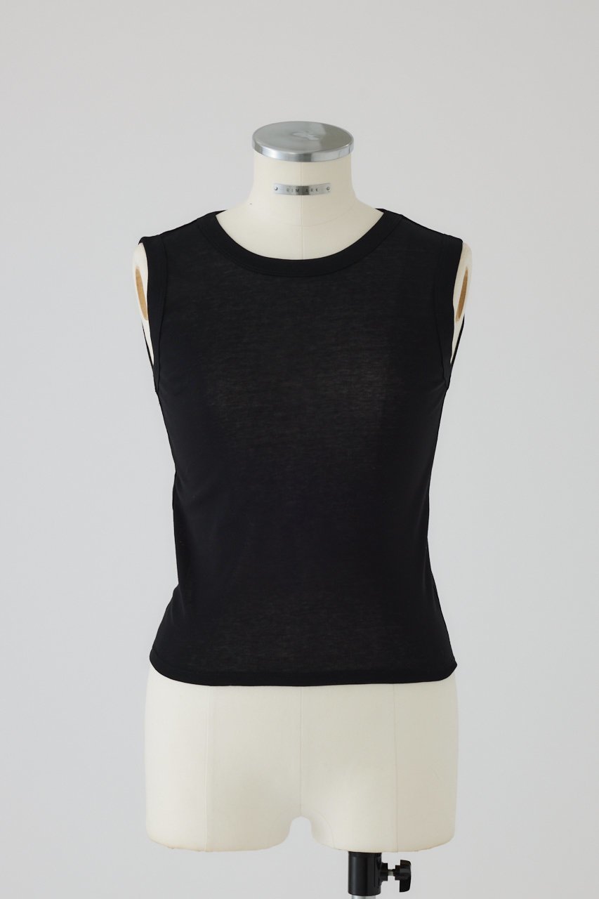 【リムアーク/RIM.ARK】のHigh gauge cotton N/S set/トップス・セットアイテム 人気、トレンドファッション・服の通販 founy(ファニー) 　ファッション　Fashion　レディースファッション　Fashion for Women　トップス・カットソー　Cut & Sew Tops　キャミソール&ノースリーブ　Camisoles & Sleeveless Tops　シャツ・ブラウス・オフィスカジュアル　Elegant Blouses & Button-Ups　ロングTシャツ・Tシャツ　Longline T-Shirts & Tees　カットソー・ベーシックTシャツ　Cut-and-Sewn Tops / Stretch Tees & Basics　おすすめ　Recommended / Our Picks　インナー　Innerwear　キャミソール　Camisole, Spaghetti Strap Top　タンク　Tank Top, Sleeveless Top　ベーシック　Basic, Essential　今季　This Season, Current Season　吸水　Absorbent, Quick-Dry　 other-1|ID: prp329100004929033 ipo3291000000036990336