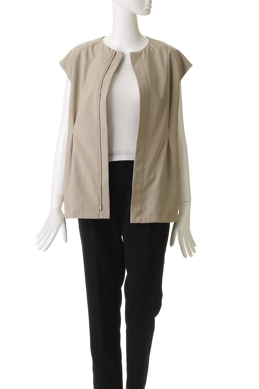 【リムアーク/RIM.ARK】のVest like tops/トップス 人気、トレンドファッション・服の通販 founy(ファニー) 　ファッション　Fashion　レディースファッション　Fashion for Women　アウター　Coat / Outerwear Collection　トップス・カットソー　Cut & Sew Tops　シャツ・ブラウス・オフィスカジュアル　Elegant Blouses & Button-Ups　ロングTシャツ・Tシャツ　Longline T-Shirts & Tees　ベスト&ジレ / 重ね着スタイル　Vests & Gilets　カットソー・ベーシックTシャツ　Cut-and-Sewn Tops / Stretch Tees & Basics　シェイプ　Shape, Slim Fit　ショート　Short, Short Length　ジャケット　Jacket, Outerwear　スリーブ　Sleeve, Long Sleeve / Short Sleeve　other-7|ID: prp329100004929035 ipo3291000000036990376