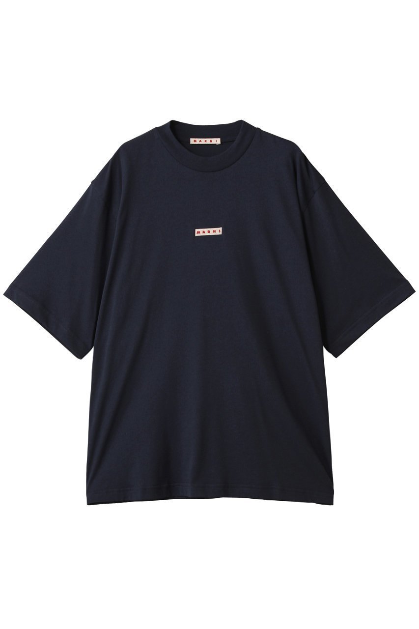 【マルニ/MARNI / MEN】の【MEN】MARNIラベル付きTシャツ インテリア・キッズ・メンズ・レディースファッション・服の通販 founy(ファニー) 　ファッション　Fashion　メンズファッション　Fashion for Men　トップス・カットソー　Cut & Sew Tops　メンズシャツ　Shirts　ショート　Short, Short Length　スリーブ　Sleeve, Long Sleeve / Short Sleeve　フロント　Front, Front Design　ブルーブラック|ID: prp329100004929076 ipo3291000000036990735