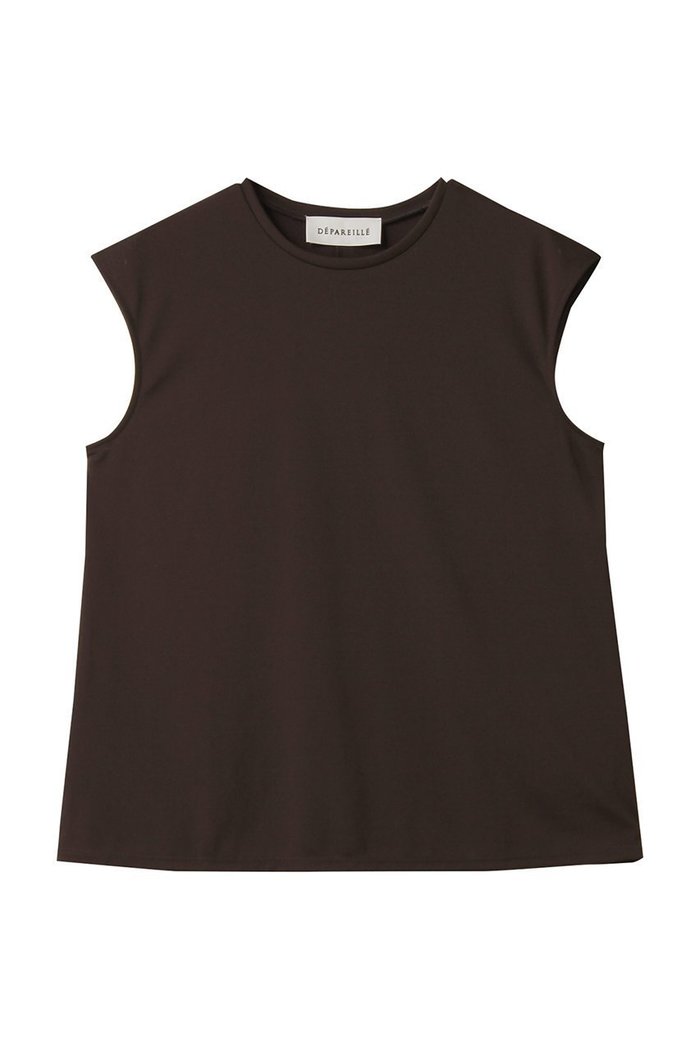 【デパリエ/DEPAREILLE】のトリアセテートジャージースリーブレストップス インテリア・キッズ・メンズ・レディースファッション・服の通販 founy(ファニー) https://founy.com/ ファッション Fashion レディースファッション Fashion for Women トップス・カットソー Cut & Sew Tops キャミソール&ノースリーブ Camisoles & Sleeveless Tops シャツ・ブラウス・オフィスカジュアル Elegant Blouses & Button-Ups ロングTシャツ・Tシャツ Longline T-Shirts & Tees カットソー・ベーシックTシャツ Cut-and-Sewn Tops / Stretch Tees & Basics インナー Innerwear キャミソール Camisole, Spaghetti Strap Top コンパクト Compact, Small Size ジャケット Jacket, Outerwear タンク Tank Top, Sleeveless Top ドレープ Drape, Draping Fabric ベーシック Basic, Essential 夏 Summer 秋 Autumn |ID: prp329100004929109 ipo3291000000036991004