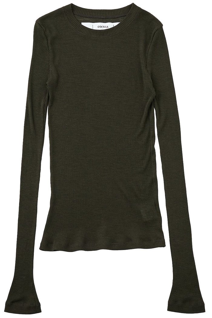 【ザ ストア バイ シー/THE STORE by C】の【COCUCA】ウールシフォンリブプルオーバー インテリア・キッズ・メンズ・レディースファッション・服の通販 founy(ファニー) https://founy.com/ ファッション Fashion レディースファッション Fashion for Women トップス・カットソー Cut & Sew Tops シャツ・ブラウス・オフィスカジュアル Elegant Blouses & Button-Ups ロングTシャツ・Tシャツ Longline T-Shirts & Tees カジュアルプルオーバー・ニットトップス Pullovers & Knit Tops / Casual Pullovers カットソー・ベーシックTシャツ Cut-and-Sewn Tops / Stretch Tees & Basics インナー Innerwear シアー Sheer, See-Through スリーブ Sleeve, Long Sleeve / Short Sleeve ロング Long, Long-Length 今季 This Season, Current Season |ID: prp329100004929125 ipo3291000000036991133
