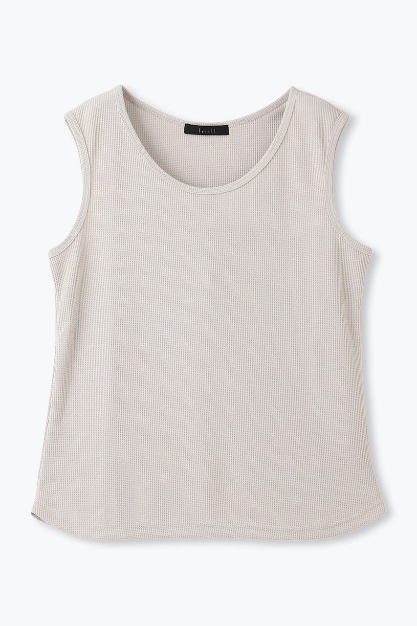 【レリル/lelill】の【日本製】ハイテクワッフル タンクトップ 人気、トレンドファッション・服の通販 founy(ファニー) 　ファッション　Fashion　レディースファッション　Fashion for Women　トップス・カットソー　Cut & Sew Tops　キャミソール&ノースリーブ　Camisoles & Sleeveless Tops　シャツ・ブラウス・オフィスカジュアル　Elegant Blouses & Button-Ups　ロングTシャツ・Tシャツ　Longline T-Shirts & Tees　カットソー・ベーシックTシャツ　Cut-and-Sewn Tops / Stretch Tees & Basics　キャミソール　Camisole, Spaghetti Strap Top　タンク　Tank Top, Sleeveless Top　ワッフル　Waffle, Waffle Knit　夏　Summer　定番　Standard, Basic Item　日本製　Made In Japan　 other-1|ID: prp329100004929127 ipo3291000000036991151