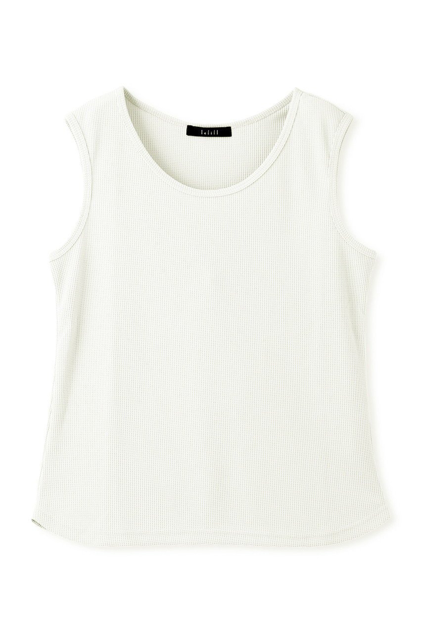 【レリル/lelill】の【日本製】ハイテクワッフル タンクトップ インテリア・キッズ・メンズ・レディースファッション・服の通販 founy(ファニー) 　ファッション　Fashion　レディースファッション　Fashion for Women　トップス・カットソー　Cut & Sew Tops　キャミソール&ノースリーブ　Camisoles & Sleeveless Tops　シャツ・ブラウス・オフィスカジュアル　Elegant Blouses & Button-Ups　ロングTシャツ・Tシャツ　Longline T-Shirts & Tees　カットソー・ベーシックTシャツ　Cut-and-Sewn Tops / Stretch Tees & Basics　キャミソール　Camisole, Spaghetti Strap Top　タンク　Tank Top, Sleeveless Top　ワッフル　Waffle, Waffle Knit　夏　Summer　定番　Standard, Basic Item　日本製　Made In Japan　オフホワイト|ID: prp329100004929127 ipo3291000000036991166