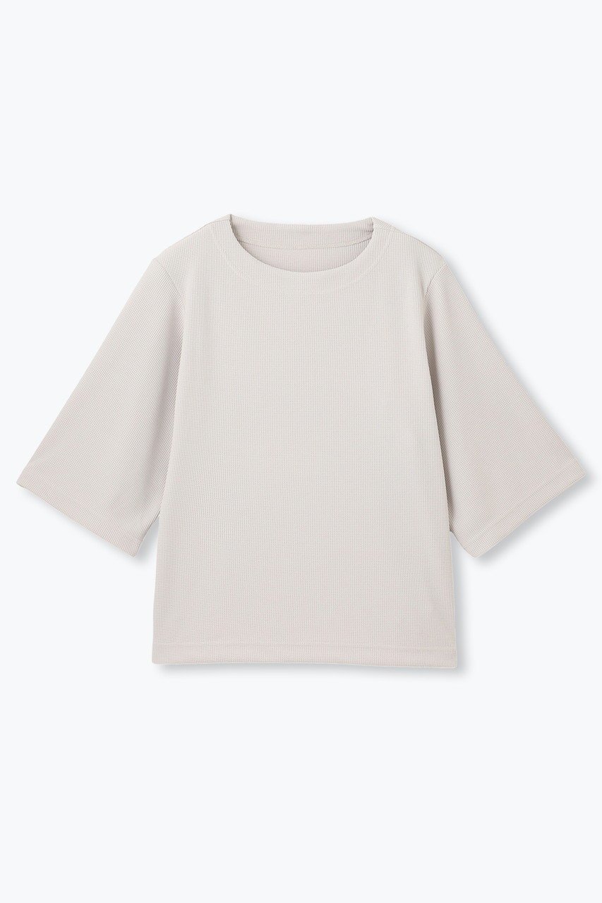 【レリル/lelill】の【日本製】ハイテクワッフルオーバーサイズT インテリア・キッズ・メンズ・レディースファッション・服の通販 founy(ファニー) 　ファッション　Fashion　レディースファッション　Fashion for Women　トップス・カットソー　Cut & Sew Tops　シャツ・ブラウス・オフィスカジュアル　Elegant Blouses & Button-Ups　ロングTシャツ・Tシャツ　Longline T-Shirts & Tees　カットソー・ベーシックTシャツ　Cut-and-Sewn Tops / Stretch Tees & Basics　ショート　Short, Short Length　スリーブ　Sleeve, Long Sleeve / Short Sleeve　ワッフル　Waffle, Waffle Knit　夏　Summer　定番　Standard, Basic Item　日本製　Made In Japan　グレージュ|ID: prp329100004929129 ipo3291000000036991214