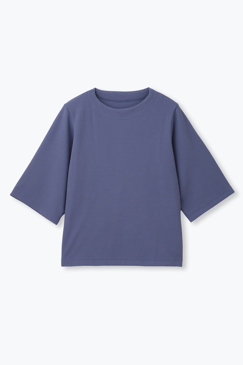 【レリル/lelill】の【日本製】ハイテクワッフルオーバーサイズT インテリア・キッズ・メンズ・レディースファッション・服の通販 founy(ファニー) 　ファッション　Fashion　レディースファッション　Fashion for Women　トップス・カットソー　Cut & Sew Tops　シャツ・ブラウス・オフィスカジュアル　Elegant Blouses & Button-Ups　ロングTシャツ・Tシャツ　Longline T-Shirts & Tees　カットソー・ベーシックTシャツ　Cut-and-Sewn Tops / Stretch Tees & Basics　ショート　Short, Short Length　スリーブ　Sleeve, Long Sleeve / Short Sleeve　ワッフル　Waffle, Waffle Knit　夏　Summer　定番　Standard, Basic Item　日本製　Made In Japan　ブルー|ID: prp329100004929129 ipo3291000000036991218