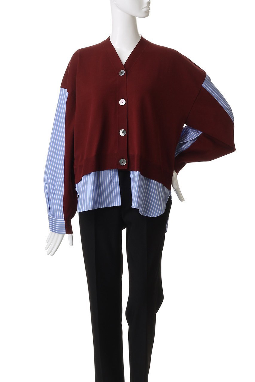【ナゴンスタンス/nagonstans】のshirt combination cardigan/カーディガン 人気、トレンドファッション・服の通販 founy(ファニー) 　ファッション　Fashion　レディースファッション　Fashion for Women　トップス・カットソー　Cut & Sew Tops　カーディガン・羽織り　Layered Style Cardigans　シャツ・ブラウス・オフィスカジュアル　Elegant Blouses & Button-Ups　ロングTシャツ・Tシャツ　Longline T-Shirts & Tees　カットソー・ベーシックTシャツ　Cut-and-Sewn Tops / Stretch Tees & Basics　カーディガン　Cardigan, Knitwear　ドッキング　Docking, Mixed Material　other-2|ID: prp329100004929144 ipo3291000000036991335