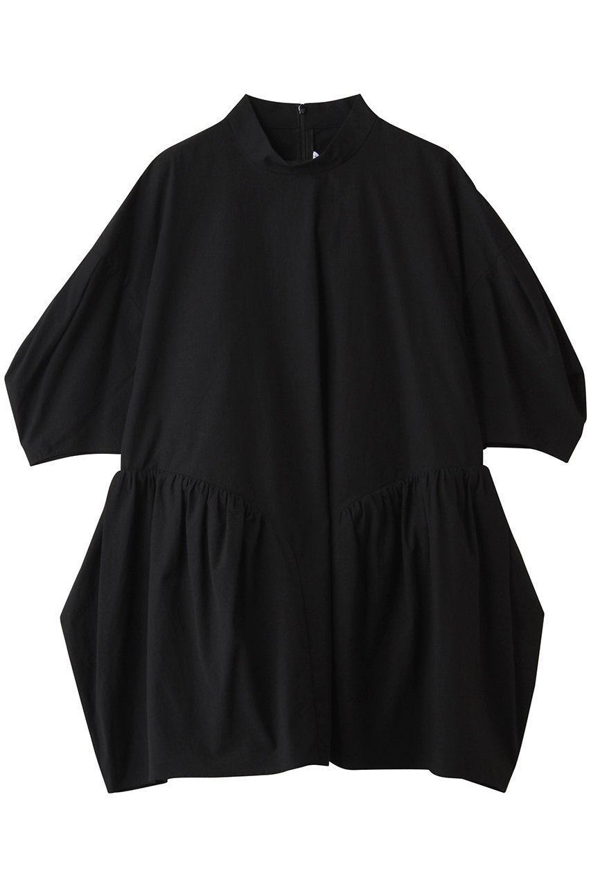 【ナゴンスタンス/nagonstans】のloose puff pullover/プルオーバー インテリア・キッズ・メンズ・レディースファッション・服の通販 founy(ファニー) 　ファッション　Fashion　レディースファッション　Fashion for Women　トップス・カットソー　Cut & Sew Tops　シャツ・ブラウス・オフィスカジュアル　Elegant Blouses & Button-Ups　ロングTシャツ・Tシャツ　Longline T-Shirts & Tees　カジュアルプルオーバー・ニットトップス　Pullovers & Knit Tops / Casual Pullovers　カットソー・ベーシックTシャツ　Cut-and-Sewn Tops / Stretch Tees & Basics　ギャザー　Gathered, Ruffled　スリーブ　Sleeve, Long Sleeve / Short Sleeve　セットアップ　Set-Up, Coordinated Outfit　ロング　Long, Long-Length　Black|ID: prp329100004929147 ipo3291000000036991361