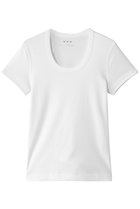 【エリオポール/heliopole】の【THREE DOTS】JESSICA ショートスリーブカットソー 人気、トレンドファッション・服の通販 founy(ファニー) ファッション Fashion レディースファッション Fashion for Women トップス・カットソー Cut & Sew Tops シャツ・ブラウス・オフィスカジュアル Elegant Blouses & Button-Ups ロングTシャツ・Tシャツ Longline T-Shirts & Tees カットソー・ベーシックTシャツ Cut-and-Sewn Tops / Stretch Tees & Basics インナー Innerwear カットソー Cut and Sewn Top ショート Short, Short Length スリーブ Sleeve, Long Sleeve / Short Sleeve ベーシック Basic, Essential ラウンド Round, Round Neck エレガント 上品 Elegant 半袖 Short Sleeve, Half Sleeve thumbnail ホワイト|ID: prp329100004929151 ipo3291000000036991401