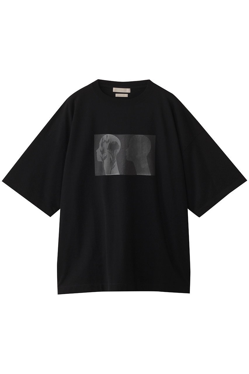 【ヨーク/YOKE】の【UNISEX】Photogram プリント Tシャツ インテリア・キッズ・メンズ・レディースファッション・服の通販 founy(ファニー) 　ファッション　Fashion　レディースファッション　Fashion for Women　トップス・カットソー　Cut & Sew Tops　シャツ・ブラウス・オフィスカジュアル　Elegant Blouses & Button-Ups　ロングTシャツ・Tシャツ　Longline T-Shirts & Tees　カットソー・ベーシックTシャツ　Cut-and-Sewn Tops / Stretch Tees & Basics　ユニセックス　Unisex, Genderless　インド　Indian Textile　ショート　Short, Short Length　スリーブ　Sleeve, Long Sleeve / Short Sleeve　フロント　Front, Front Design　プリント　Print, Printed Pattern　定番　Standard, Basic Item　ブラック-プロフィール|ID: prp329100004929153 ipo3291000000036991432