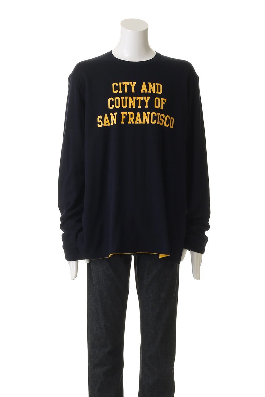 【セブン バイ セブン/SEVEN BY SEVEN / MEN】の【MEN】REVERSIBLE ロングスリーブ スウェットシャツ 人気、トレンドファッション・服の通販 founy(ファニー) 　ファッション　Fashion　メンズファッション　Fashion for Men　トップス・カットソー　Cut & Sew Tops　パーカー・フーディー / カジュアルコーデ　Hoodies & Parkas　メンズシャツ　Shirts　インナー　Innerwear　クラシック　Classic, Timeless Style　ジャケット　Jacket, Outerwear　スリーブ　Sleeve, Long Sleeve / Short Sleeve　デニム　Denim, Jeans Material　プリント　Print, Printed Pattern　ロング　Long, Long-Length　other-2|ID: prp329100004929162 ipo3291000000036991496