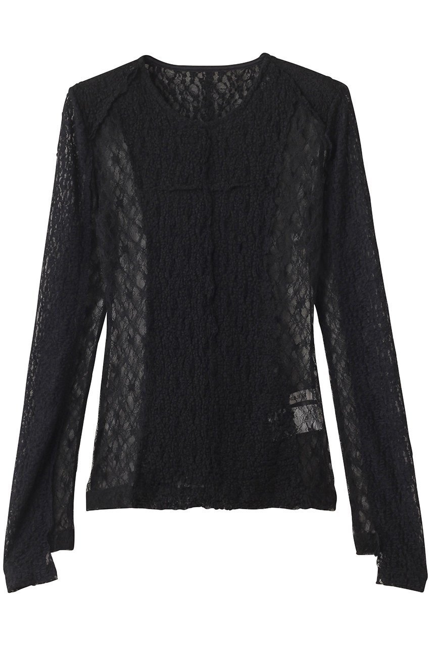 【プランク プロジェクト/PRANK PROJECT】のレーストリミングトップ / Racing Top 人気、トレンドファッション・服の通販 founy(ファニー) 　ファッション　Fashion　レディースファッション　Fashion for Women　トップス・カットソー　Cut & Sew Tops　シャツ・ブラウス・オフィスカジュアル　Elegant Blouses & Button-Ups　ロングTシャツ・Tシャツ　Longline T-Shirts & Tees　カットソー・ベーシックTシャツ　Cut-and-Sewn Tops / Stretch Tees & Basics　おすすめ　Recommended / Our Picks　インナー　Innerwear　コンパクト　Compact, Small Size　ストレッチ　Stretch, Stretchy Fabric　スリーブ　Sleeve, Long Sleeve / Short Sleeve　デニム　Denim, Jeans Material　トリミング　Trimming, Decorative Edge　ドッキング　Docking, Mixed Material　ボトム　Bottoms, Lower Wear　レース　Lace, Lace Fabric　ロング　Long, Long-Length　 other-1|ID: prp329100004929166 ipo3291000000036991529