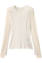 【プランク プロジェクト/PRANK PROJECT】のレーストリミングトップ / Racing Top 人気、トレンドファッション・服の通販 founy(ファニー) ファッション Fashion レディースファッション Fashion for Women トップス・カットソー Cut & Sew Tops シャツ・ブラウス・オフィスカジュアル Elegant Blouses & Button-Ups ロングTシャツ・Tシャツ Longline T-Shirts & Tees カットソー・ベーシックTシャツ Cut-and-Sewn Tops / Stretch Tees & Basics おすすめ Recommended / Our Picks インナー Innerwear コンパクト Compact, Small Size ストレッチ Stretch, Stretchy Fabric スリーブ Sleeve, Long Sleeve / Short Sleeve デニム Denim, Jeans Material トリミング Trimming, Decorative Edge ドッキング Docking, Mixed Material ボトム Bottoms, Lower Wear レース Lace, Lace Fabric ロング Long, Long-Length thumbnail IVR(アイボリー)|ID: prp329100004929166 ipo3291000000036991533