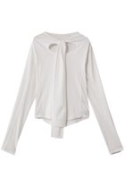 【メゾンスペシャル/MAISON SPECIAL】のRibbon Cutout Tops/リボンカットアウトトップス WHT(ホワイト)|ID: prp329100004929197 ipo3291000000036991819