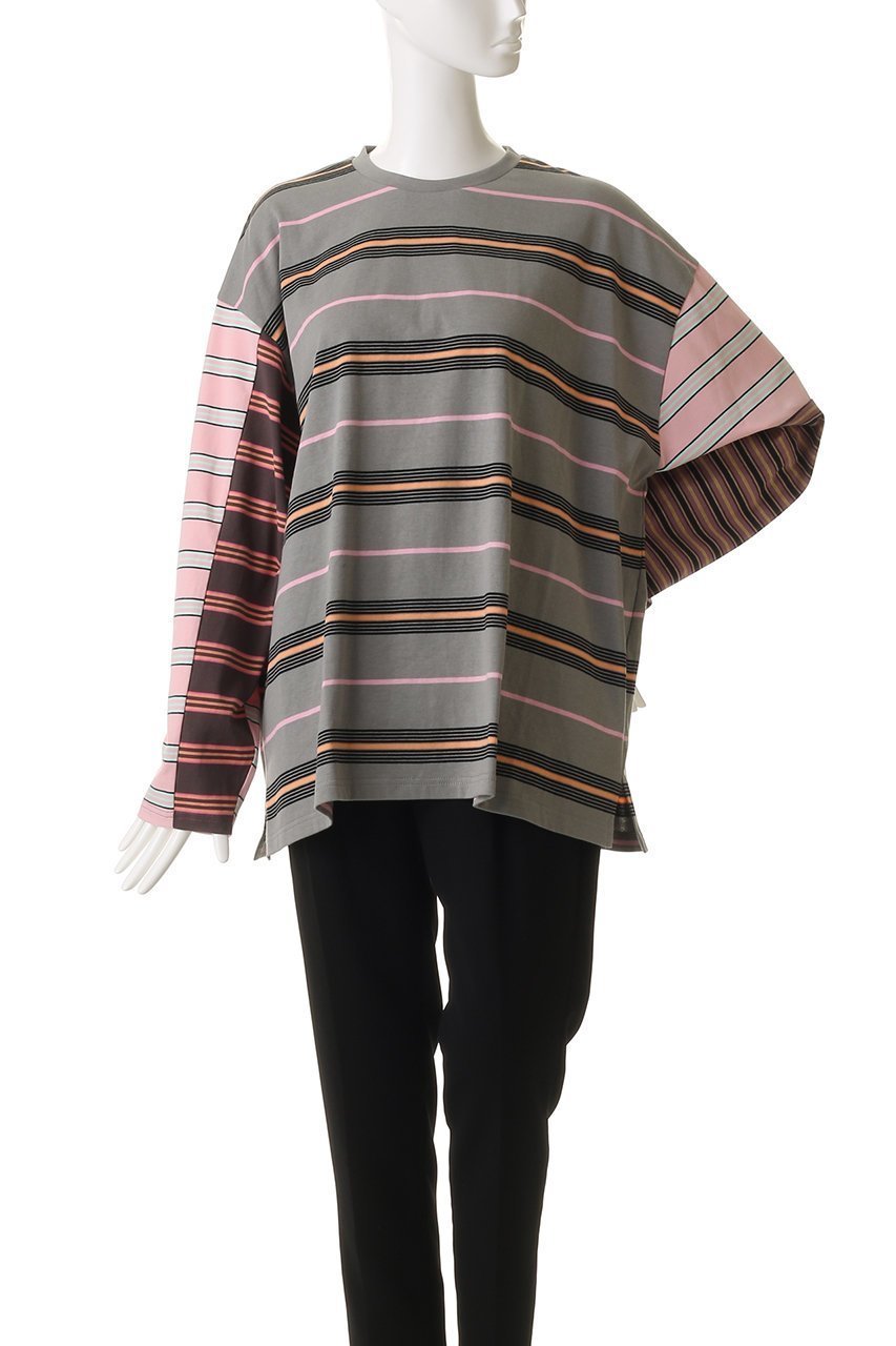 【メゾンスペシャル/MAISON SPECIAL】のMulti Stripe Long Sleeve T-shirt/マルチストライプロンTEE 人気、トレンドファッション・服の通販 founy(ファニー) 　ファッション　Fashion　レディースファッション　Fashion for Women　トップス・カットソー　Cut & Sew Tops　シャツ・ブラウス・オフィスカジュアル　Elegant Blouses & Button-Ups　ロングTシャツ・Tシャツ　Longline T-Shirts & Tees　カットソー・ベーシックTシャツ　Cut-and-Sewn Tops / Stretch Tees & Basics　カットソー　Cut and Sewn Top　シンプル　Simple, Minimal　スリーブ　Sleeve, Long Sleeve / Short Sleeve　ボトム　Bottoms, Lower Wear　ボーダー　Border, Stripe　ロング　Long, Long-Length　other-2|ID: prp329100004929199 ipo3291000000036991866